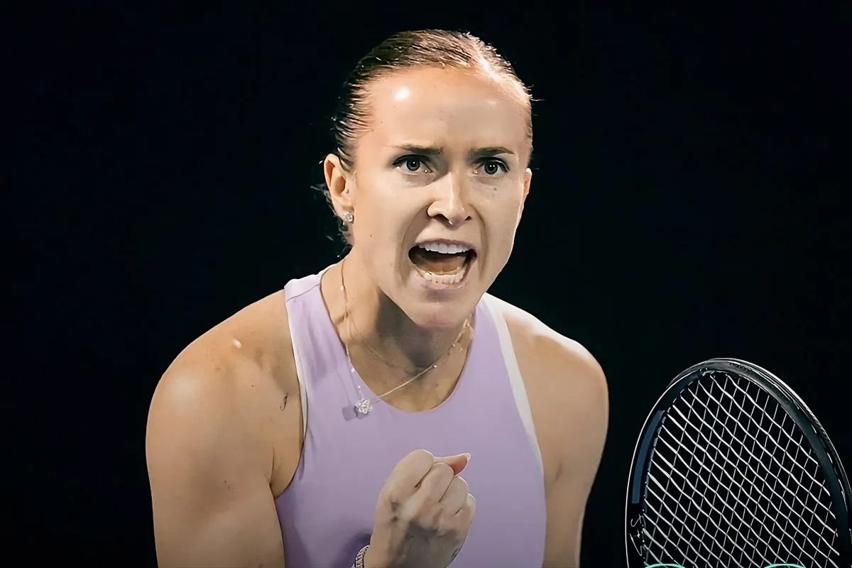 Petenis Ukraina Elina Svitolina beraksi menghadapi petenis China Xinyu Wang pada babak final ASB Classic di Auckland, Selandia Baru, Minggu (11/1/2026). WTA